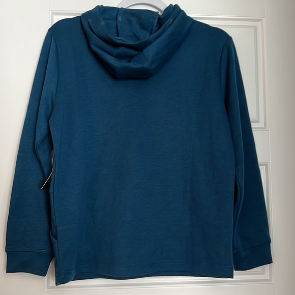 Hollywood the Jean People Donatello Tech fleece pullover hoodie large blue - Picture 7 of 8